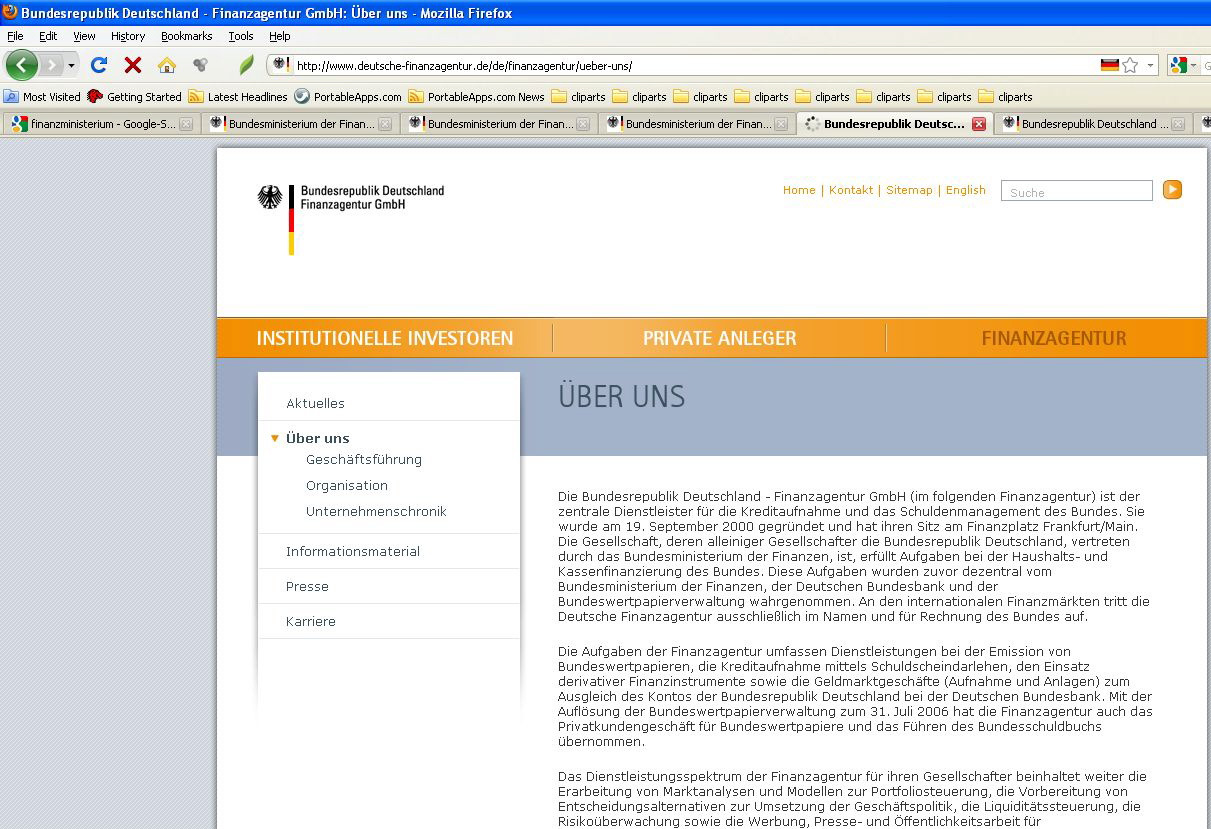 Deutsche Finanzagentur Screensoh 1