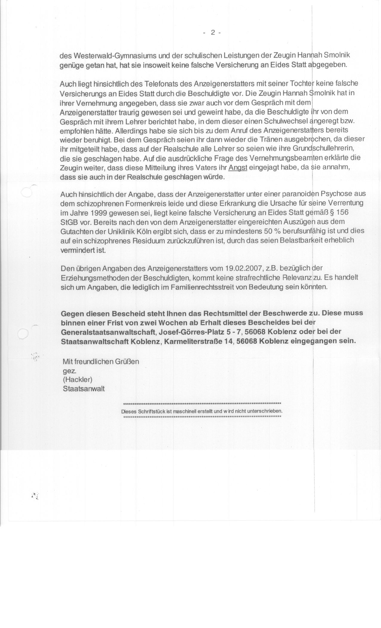 staatsanwaltschaft Koblenz Seite 203